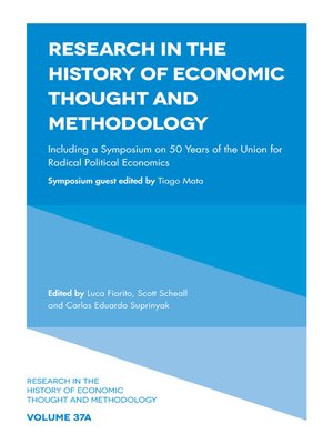 cover image of Research in the History of Economic Thought and Methodology, Volume 37
